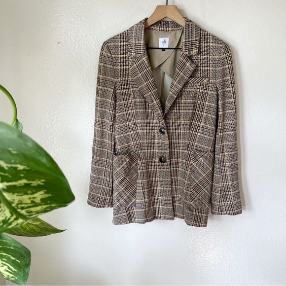 CAbi Jackets & Blazers - Cabi | Pastime Plaid Knit Blazer
